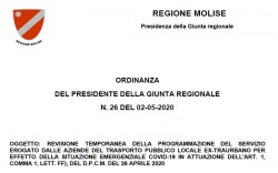 “I PADRONI DELLE FERRIERE”. LE AZIENDE MOLISANE DI TRASPORTO LOCALE SOVRASTANO LE LEGGI DELLO STATO, MA LA REGIONE CONFERMA  I CONTENUTI DEI DPCM E LE INDICAZIONI DEI PROTOCOLLI